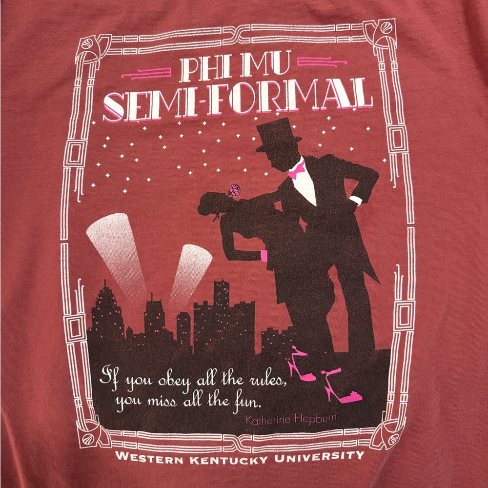 SORORITY TEE - Phi Mu - Long Sleeve